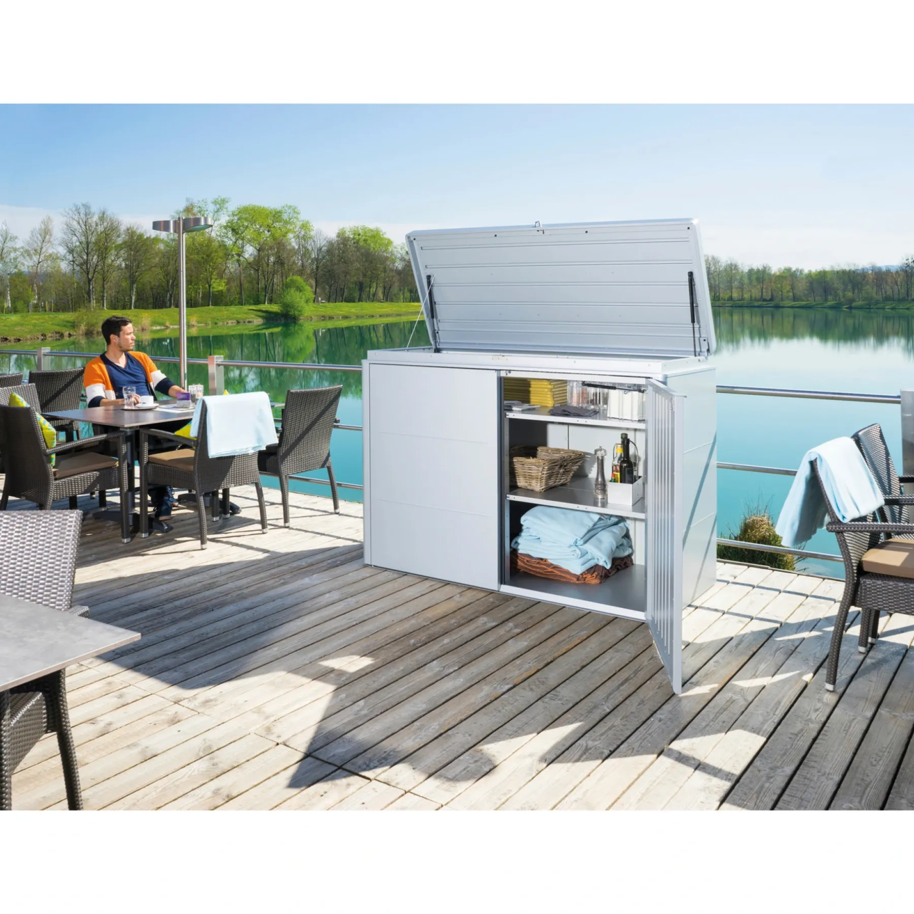 Biohort HIGHBOARD STR. 200 HYNDEBOKS SØLV METALLIC
