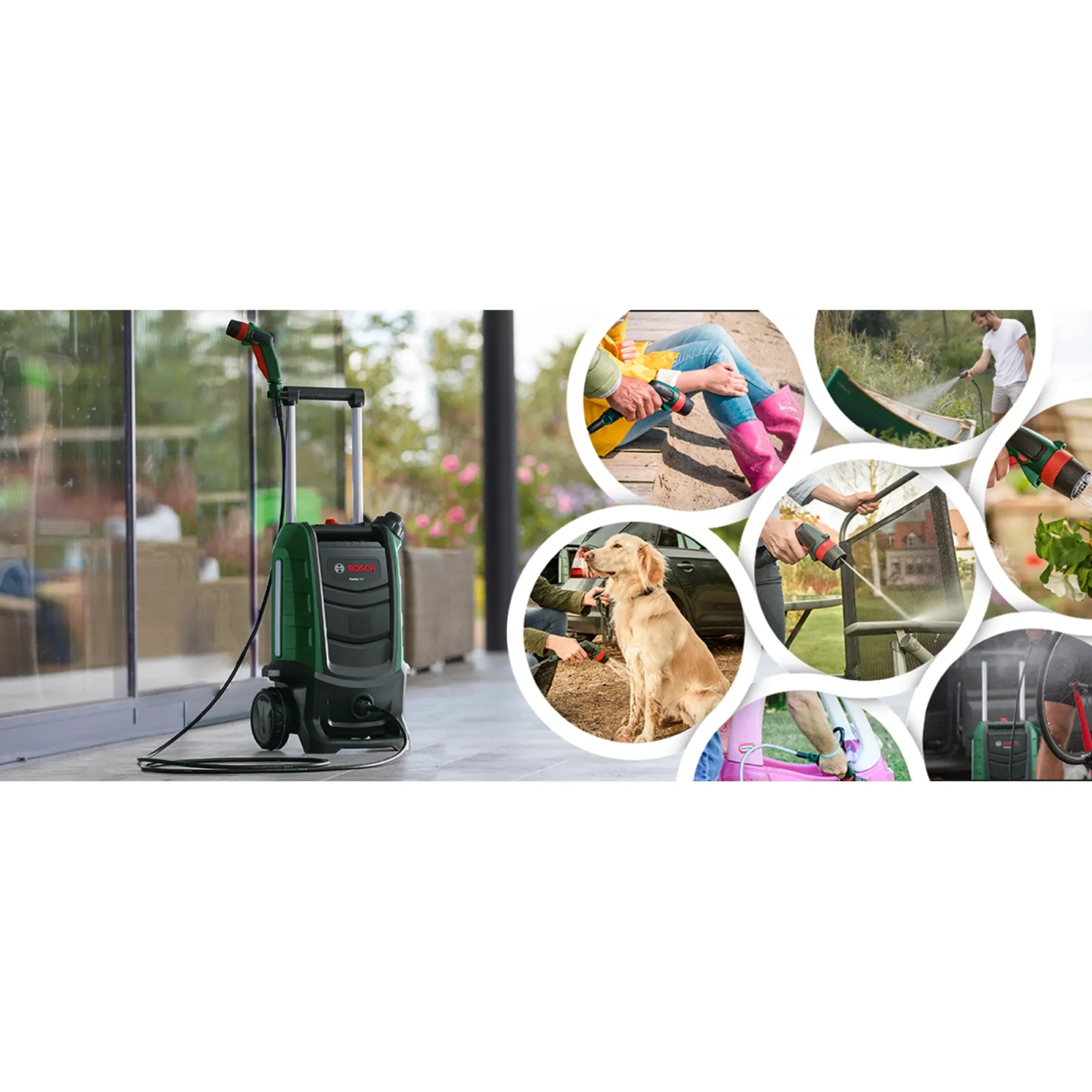 New Bosch SOLO FONTUS HØJTRYKSRENSER 15 BAR UDEN BATTERI OG LADER