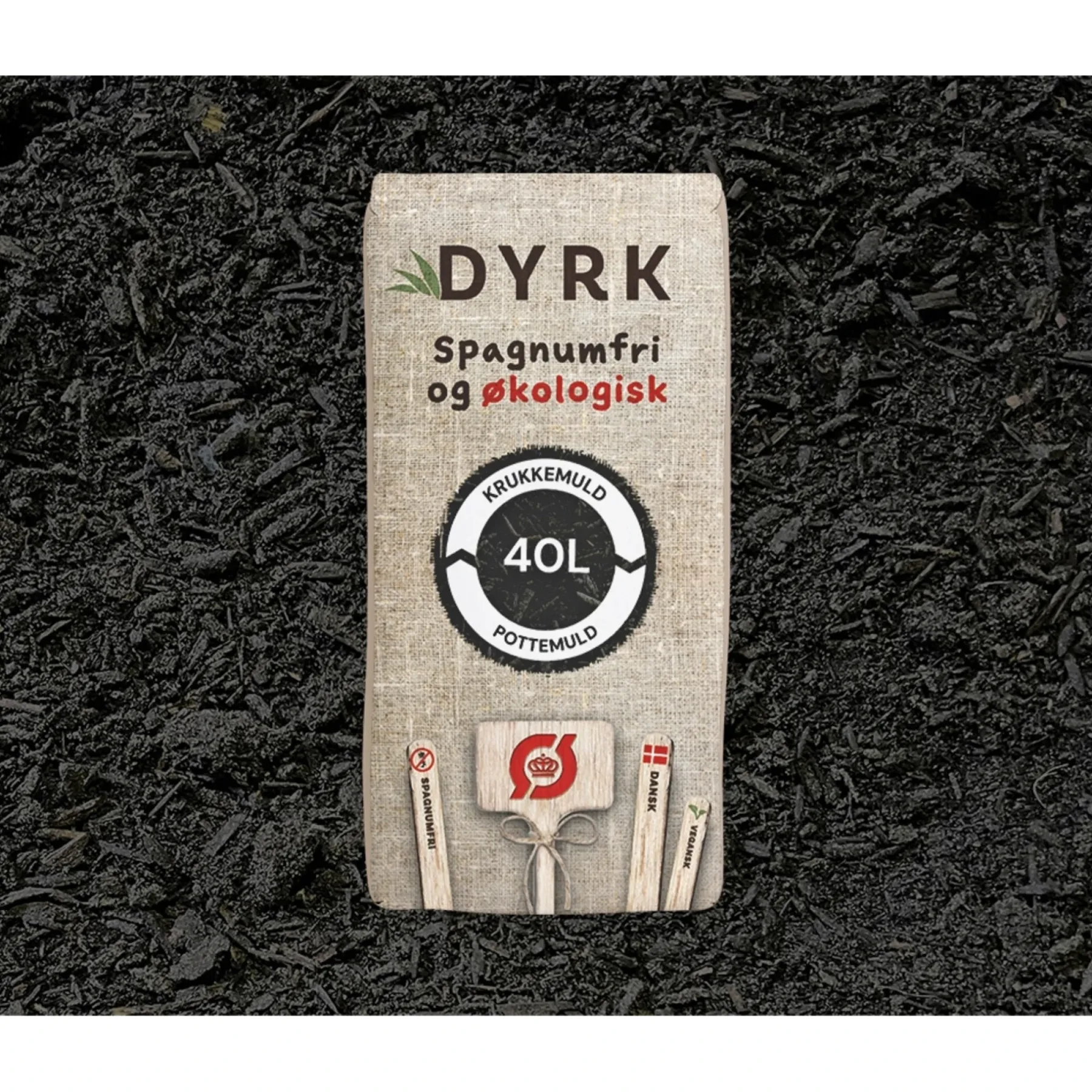 Best DYRK ØKOLOGISK OG SPAGNUMFRI KRUKKE- OG POTTEMULD 40 L