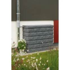 Outlet Garantia ROKY 400 L REGNVANDSBEHOLDER 40 X 120 X 100 CM GRÅ GRANIT