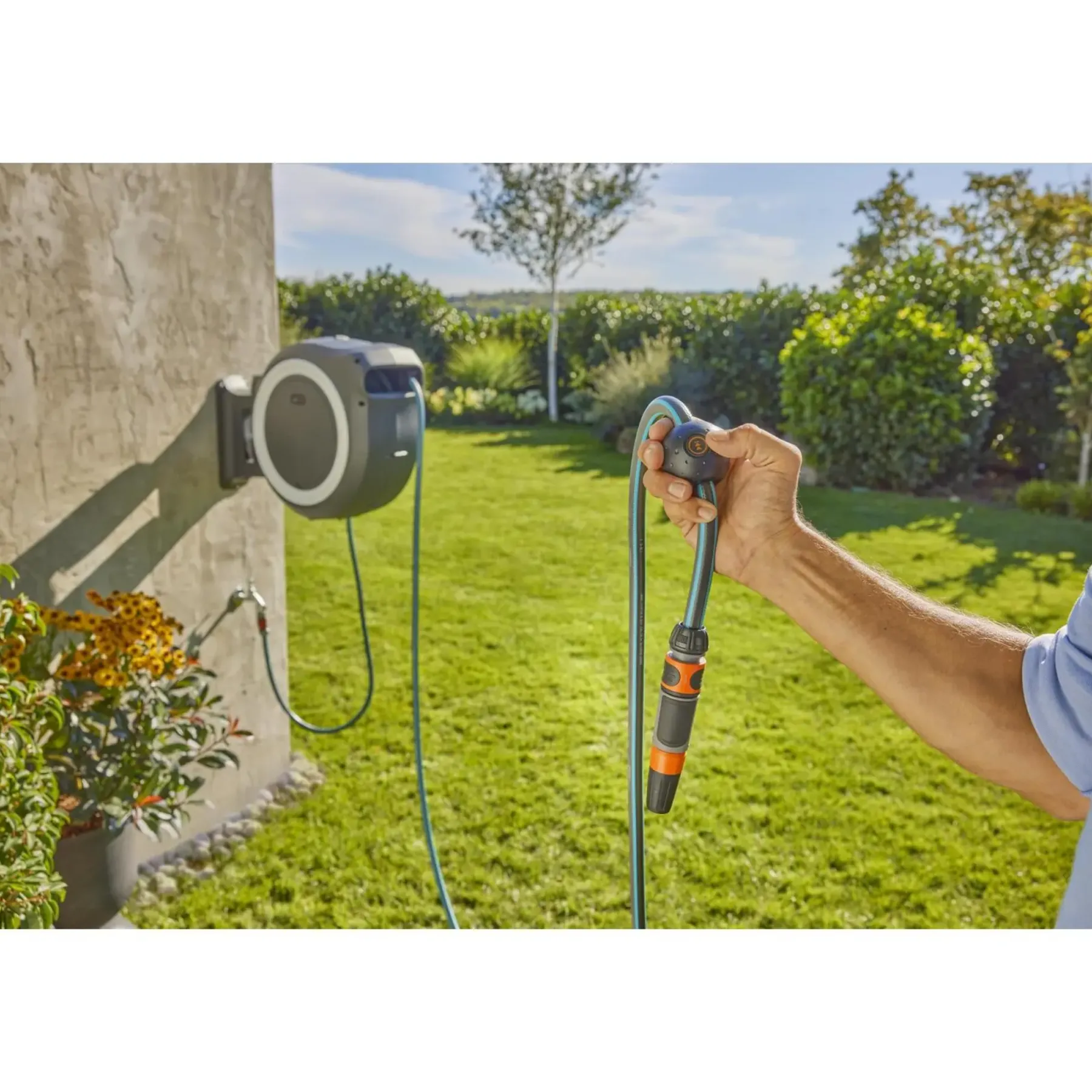 Discount Gardena POWERROLL XXL BATTERIDREVET VÆGSLANGEBOKS 40 M