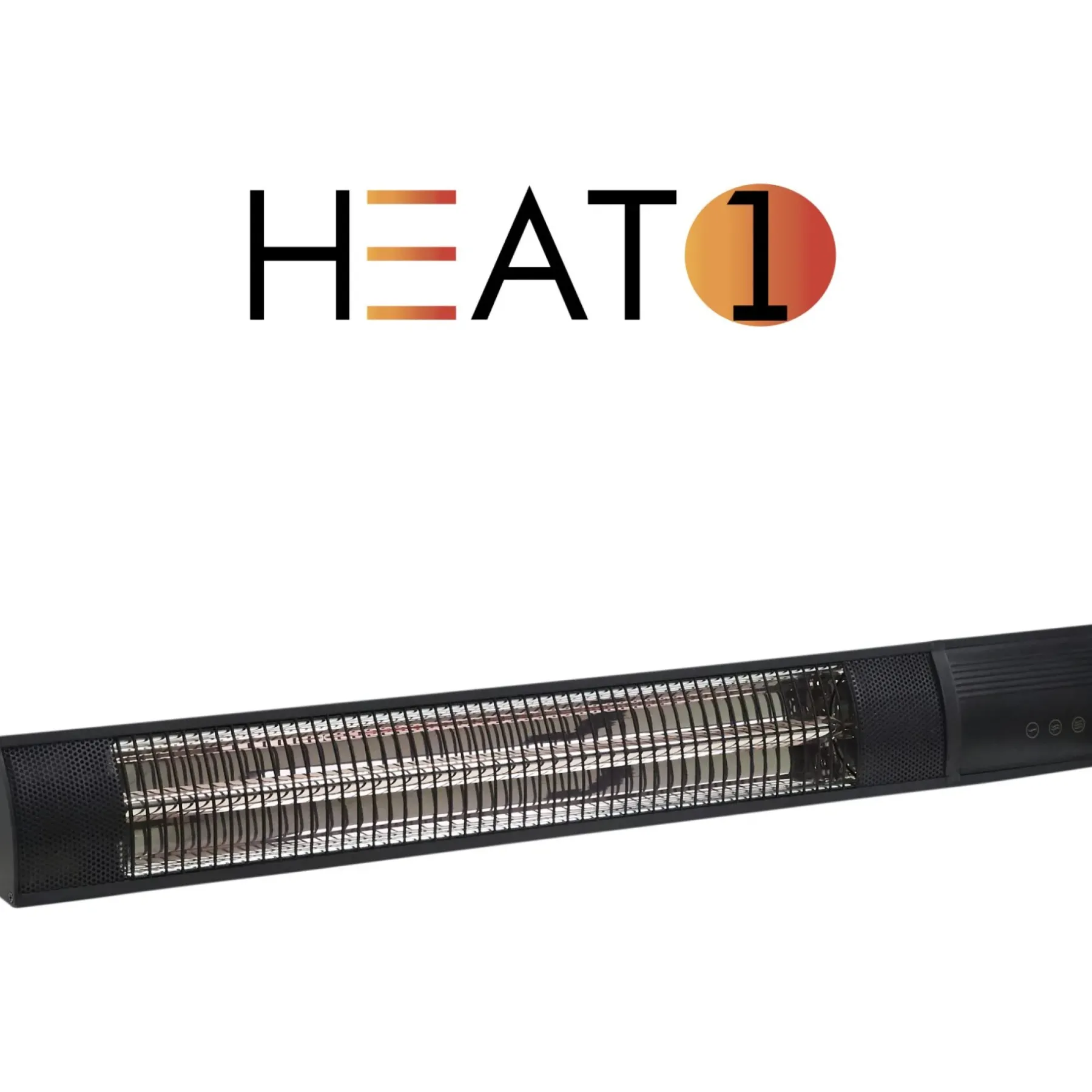 Discount Heat1 212-360 TERRASSEVARMER SORT 650/2000 W