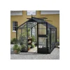 Online Juliana COMPACT EKSKL. SOKKEL DRIVHUS 3 MM HÆRDET GLAS HELE BANER ANTR. 8,2 M2