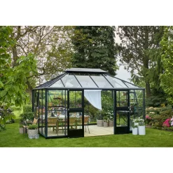 Discount Juliana GRAND OASE ORANGERI 3 MM HÆRDET GLAS HELE BANER ANTRACIT 13 M²