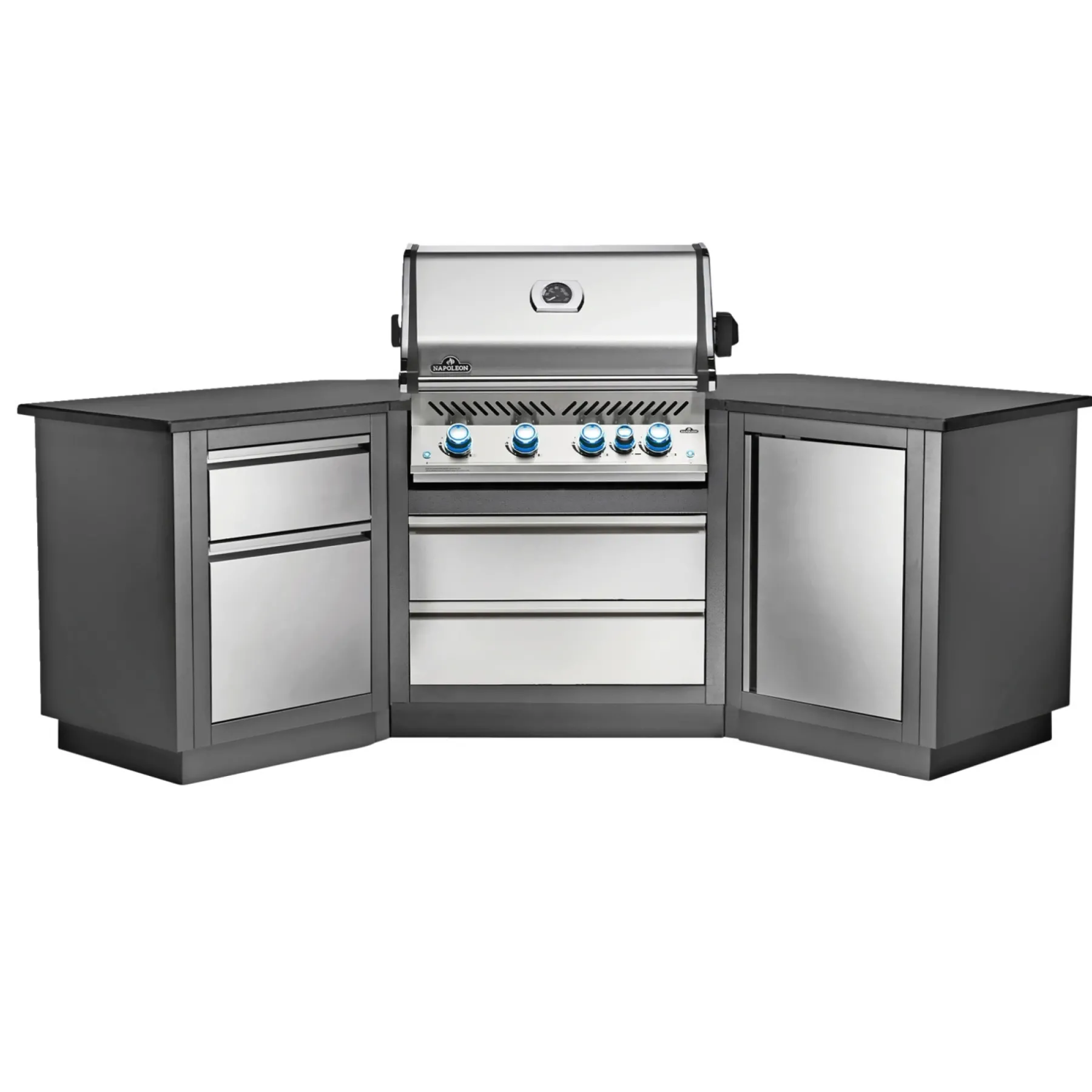 Outlet Napoleon PRESTIGE PRO 500 INDBYGNING INDBYGNINGSGRILL RUSTFRIT STÅL