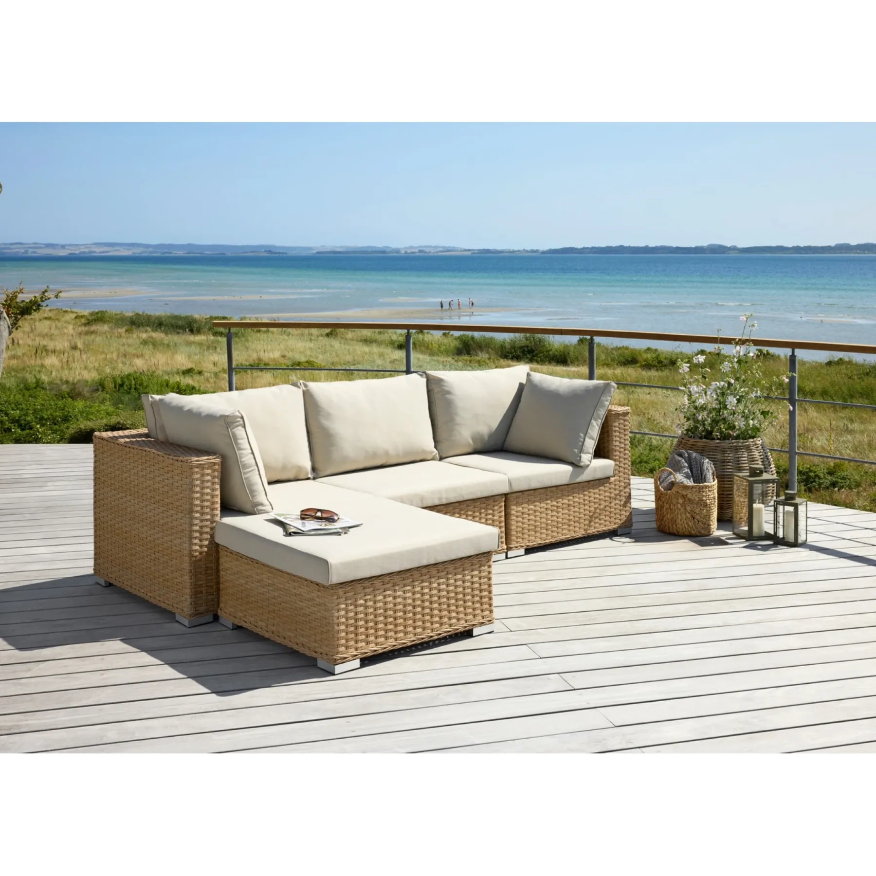 Clearance Outrium CORDOBA MODUL LOUNGESTOL NATUR