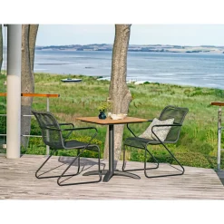 Discount Outrium FARO/BILBAO MED 2 STOLE CAFESÆT NATUR/ANTRACITGRÅ