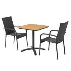 New Outrium FARO/NAPOLI BORD + 2 STOLE CAFESÆT SORT