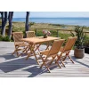 Online Outrium JAVA/SYROS BORD + 4 STOLE HAVEMØBELSÆT TEAK