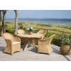 Outlet Outrium JEPARA/SYMI BORD + 4 STOLE HAVEMØBELSÆT NATUR