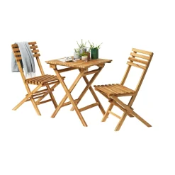 Best Outrium MALANG MED 2 STOLE CAFESÆT TEAK