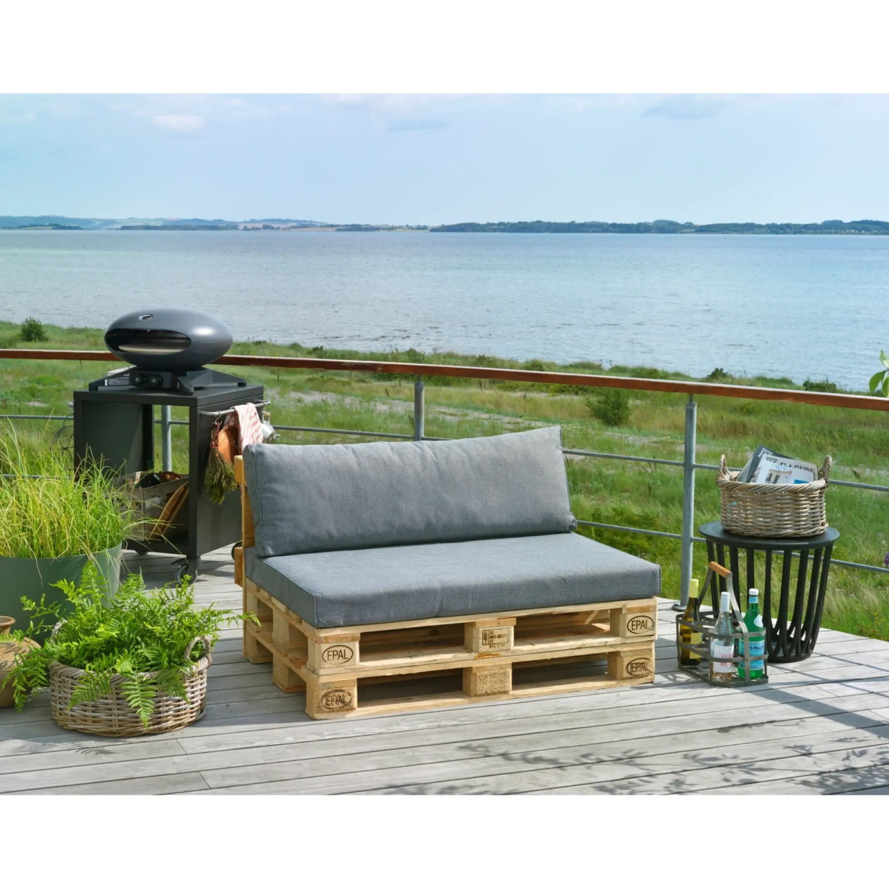 Hot Outrium SALINA VANDAFVISENDE PALLE RYGHYNDE ANTRACITGRÅ 12 X 40 X 120 CM