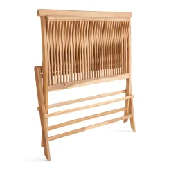 Outrium SYROS MED RYGLÆN HAVEBÆNK TEAK 110 CM