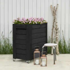 Clearance Plus BLOMSTERKASSE SORT 95 X 50 X 87 CM