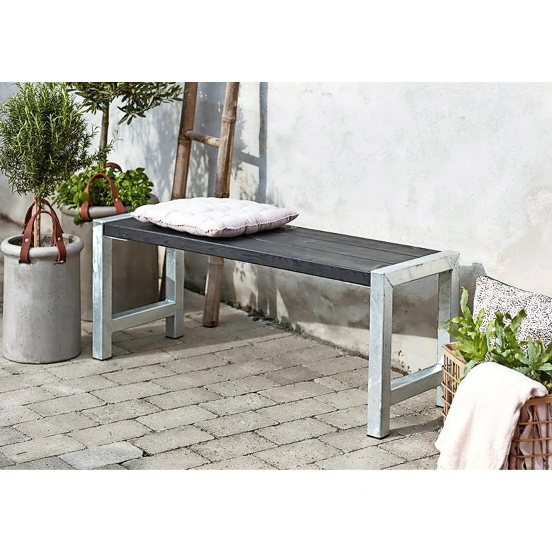 Online Plus CAFE BÆNK SORT 127 CM
