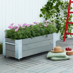 Outlet Plus CUBIC BLOMSTERKASSE GRÅBRUN 45 X 50 X 120 CM