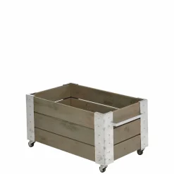 Clearance Plus CUBIC BLOMSTERKASSE GRÅBRUN 45 X 87 X 50 CM