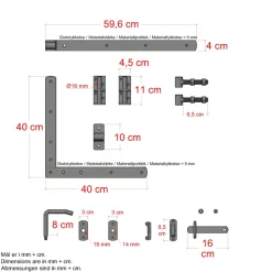 Best Plus DECORA LÅGE FUNGICIDBEHANDLET OG GRUNDMALET 2 GANGE SORT 100 X 95 CM
