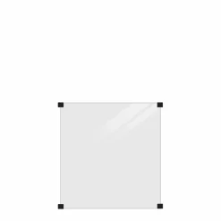 Outlet Plus GLASHEGN GLAT RØGFARVET 90 X 91 CM