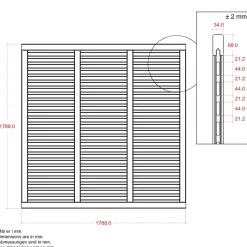 Best Plus HEGN FUNGICIDBEHANDLET & GRUNDMALET 2 GANGE HVID 180 X 180 CM