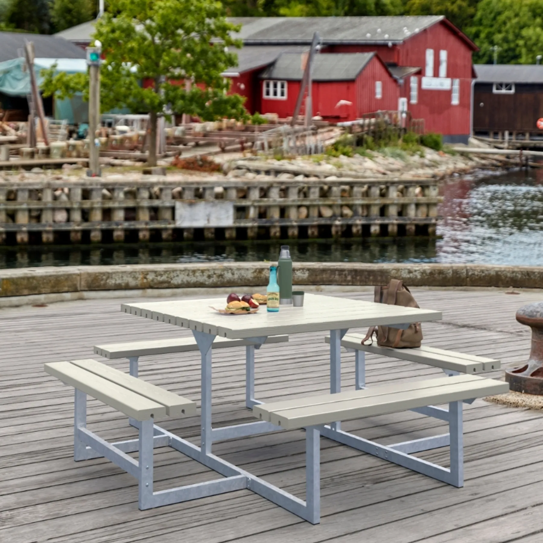 Best Plus PICNIC BORDBÆNKESÆT GRÅBRUN