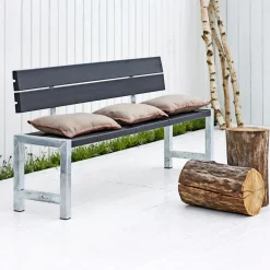 Clearance Plus PLANKEBÆNK SORT 176 CM