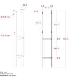 Best Plus STOLPEFOD 60 X 9.10 X 60 CM