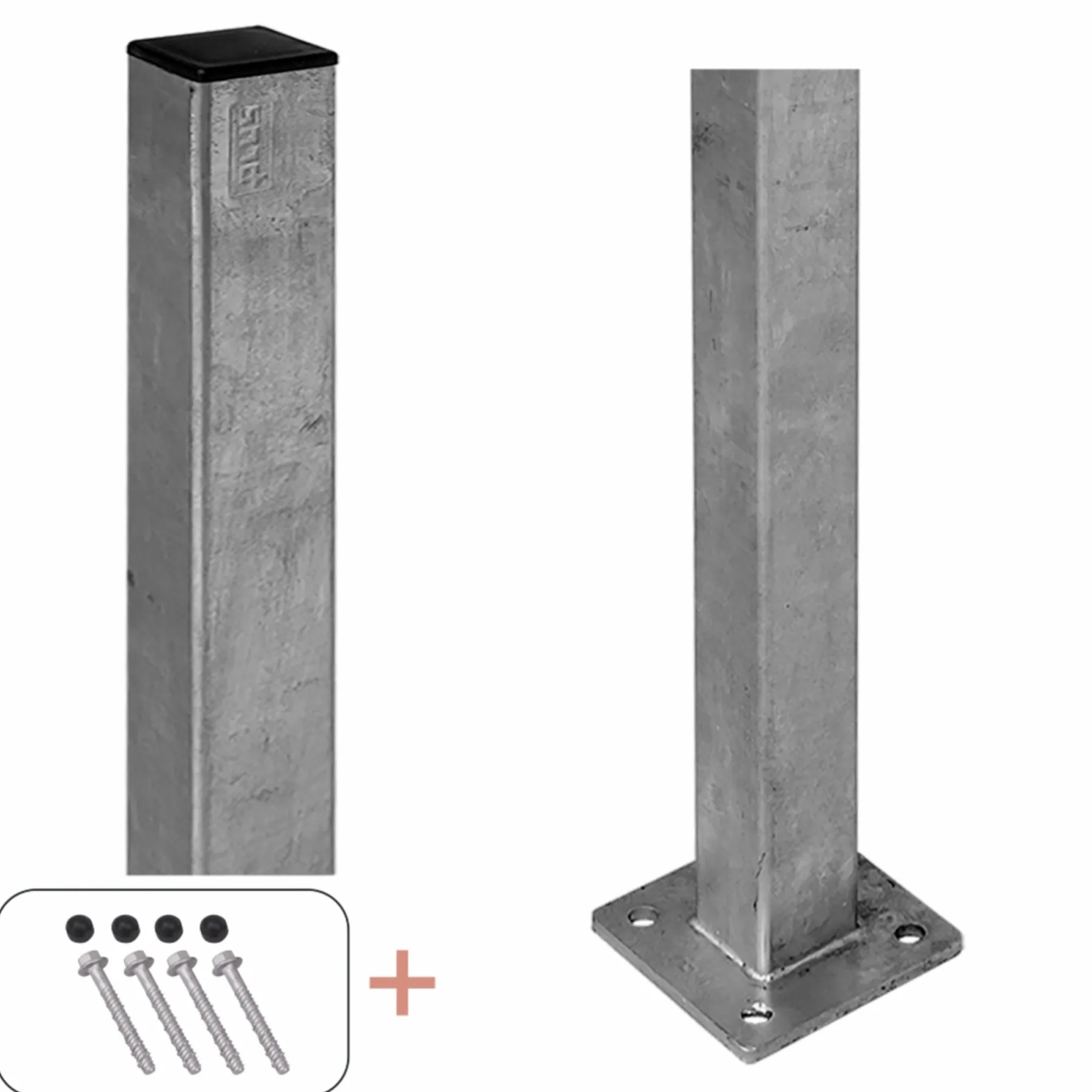Best Plus STOLPE VARMGALVANISERET STÅL 4.50 X 4.50 X 96 CM