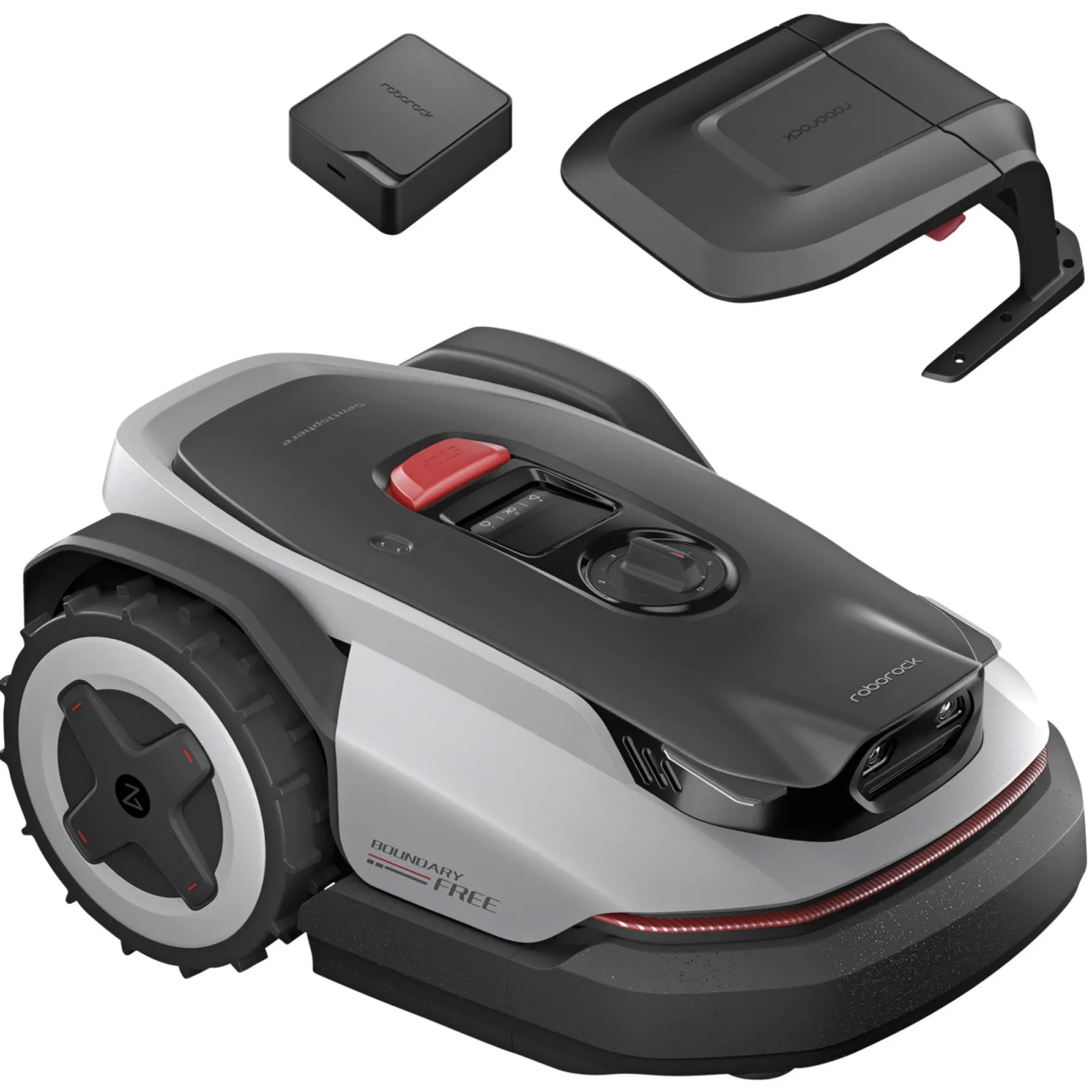 Sale Roborock ROCKNEO Q105 ROBOTPLÆNEKLIPPER INKL. GARAGE OG 4G MODUL 500M2