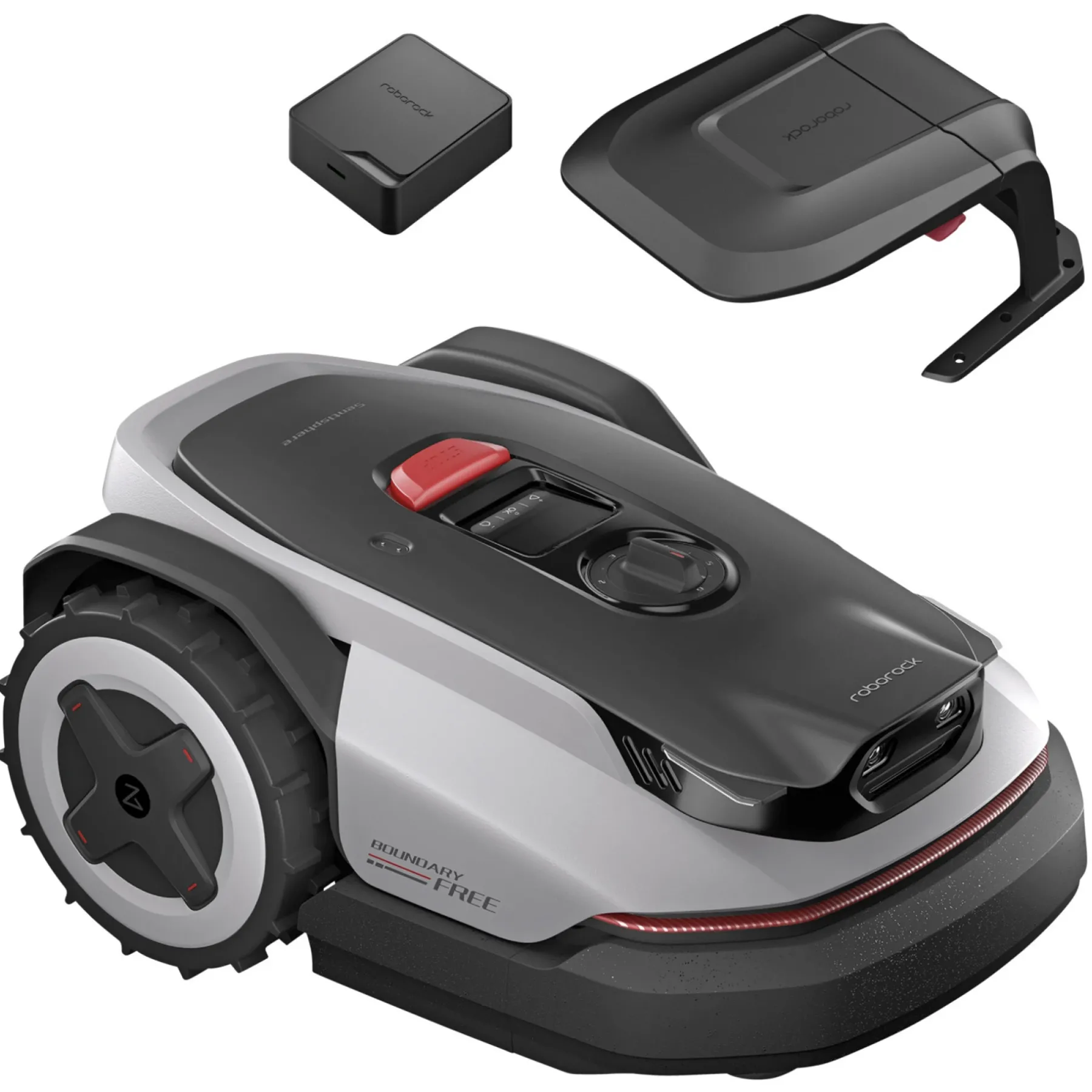 Sale Roborock ROCKNEO Q110 ROBOTPLÆNEKLIPPER INKL. GARAGE OG 4G MODUL 1000 M2