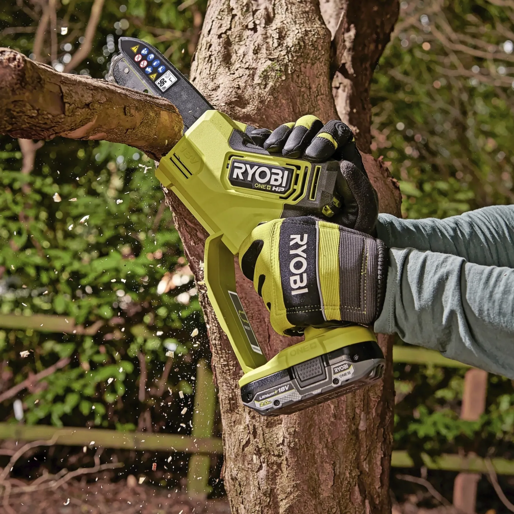 Online Ryobi GRENSAV AKKU 15 CM UDEN BATTERI OG LADER