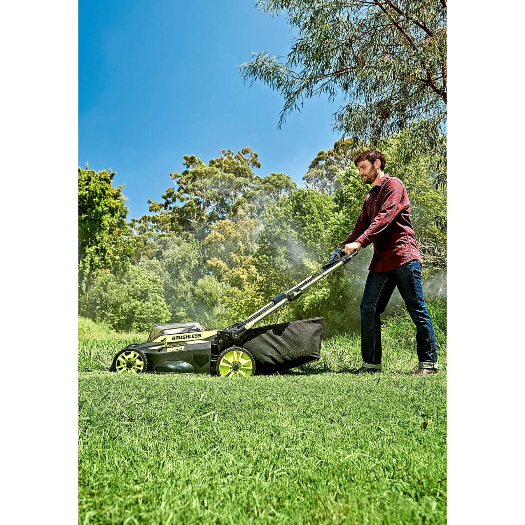 Best Ryobi RY36LMX51A160 PLÆNEKLIPPER AKKU 36V MED BATTERI OG LADER