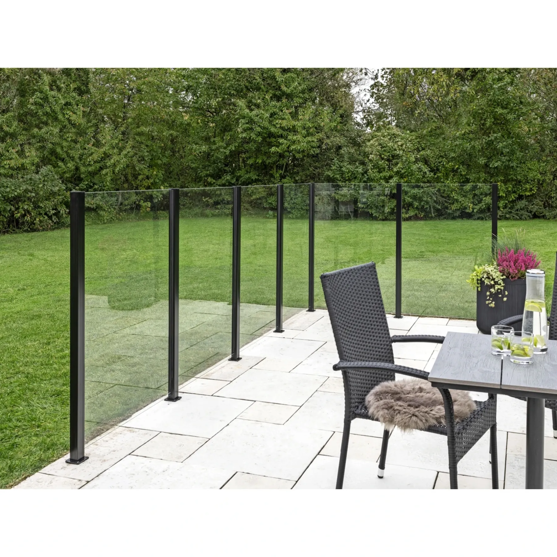 Discount Skagen SYSTEMHEGN HEGNSMODUL KLAR GLAS 86.50 X 122 X 0.60 X 0.60 CM