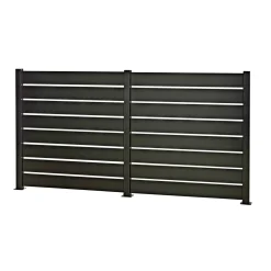 Hot Skagen SYSTEMHEGN PANEL SORT ALUMINIUM 0.60 X 92 X 86 CM